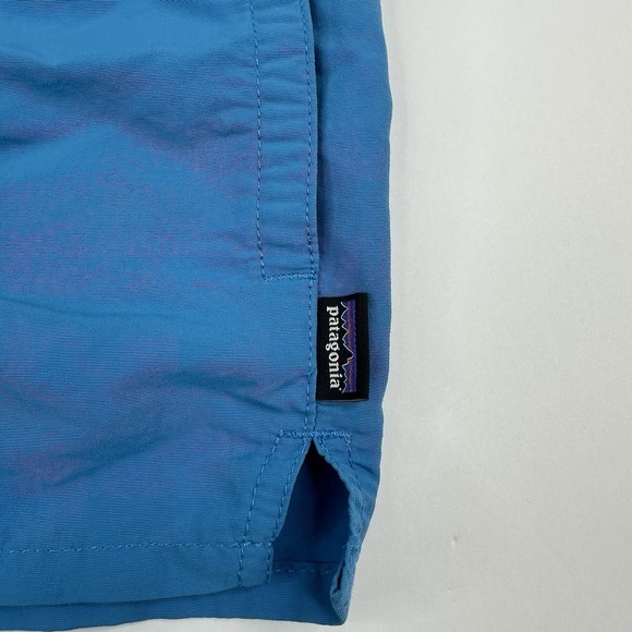Patagonia‎ Barely Baggies Shorts Women Small Blue Drawstring Nylon Lined 2.5in - Picture 5 of 14